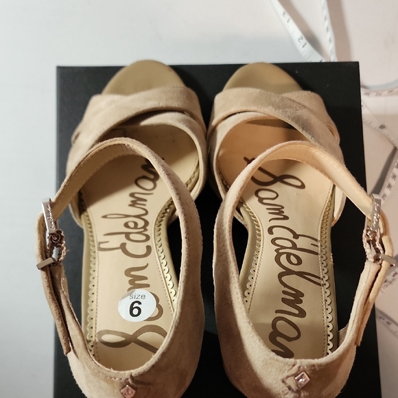 Sam Edelman Tan Block Heel Sandals - Picture 7 of 8